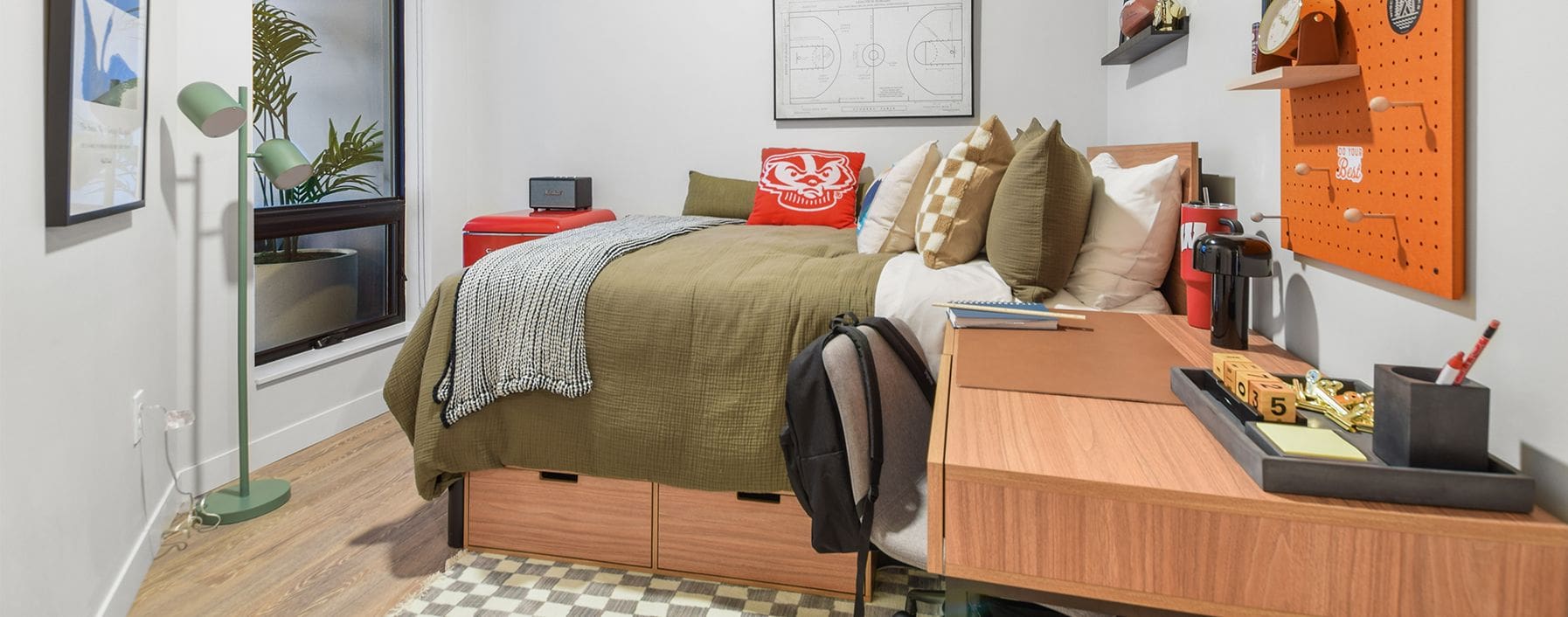 furnished bedroom