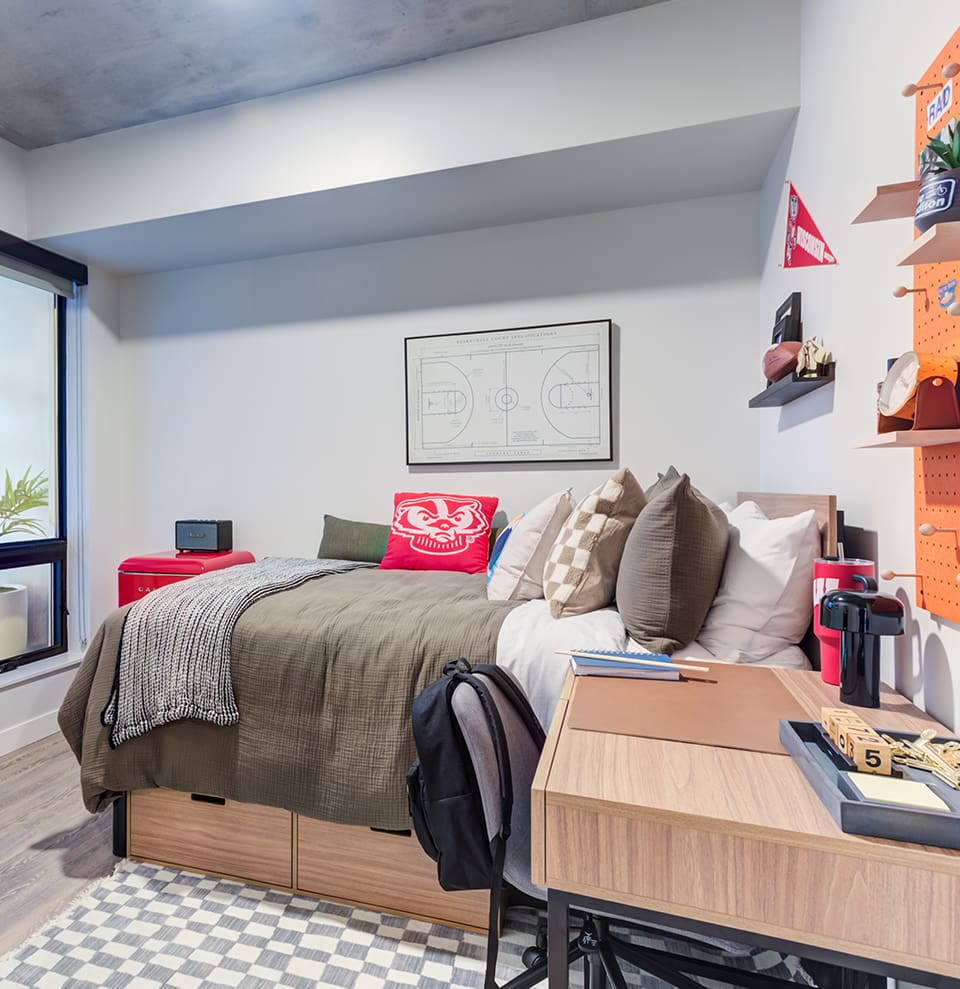 furnished bedroom